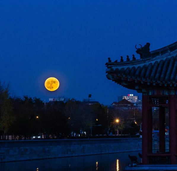 月亮还是那个月亮，诗还是那些诗，当诗、月、画搭配起来就更美了